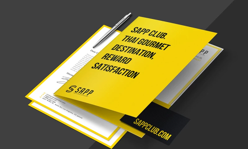 Sapp Thai restaurant Branding Design