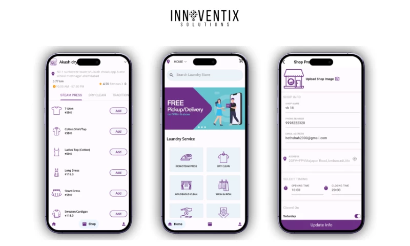 Innoventix Solutions - Washlo: On-Demand Laundry Platform
