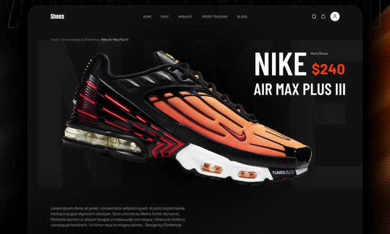 FlutterTop - Shoes App