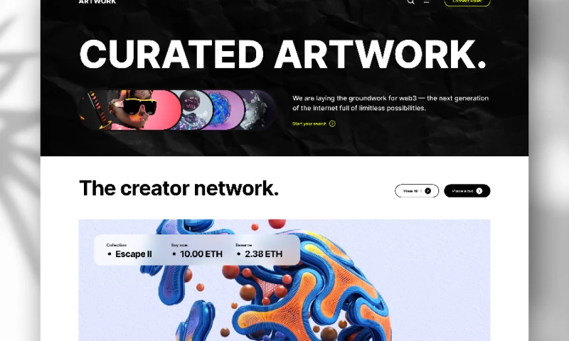 FlutterTop - NFT Website