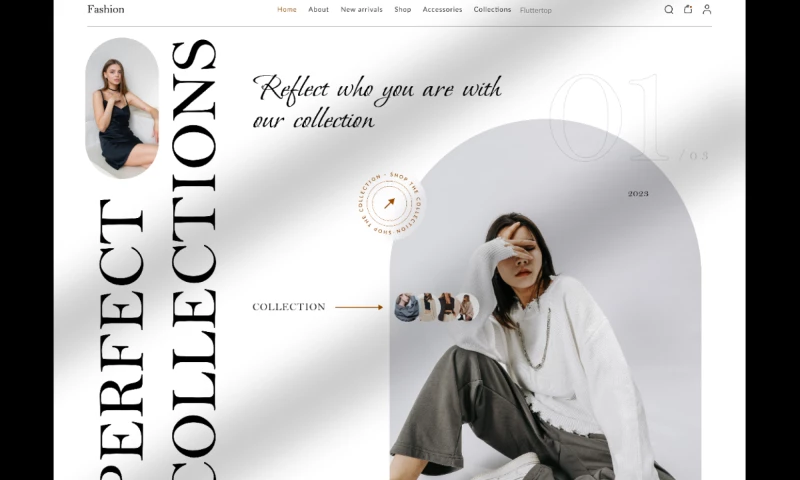 FlutterTop - Ecommerce Clothing Website