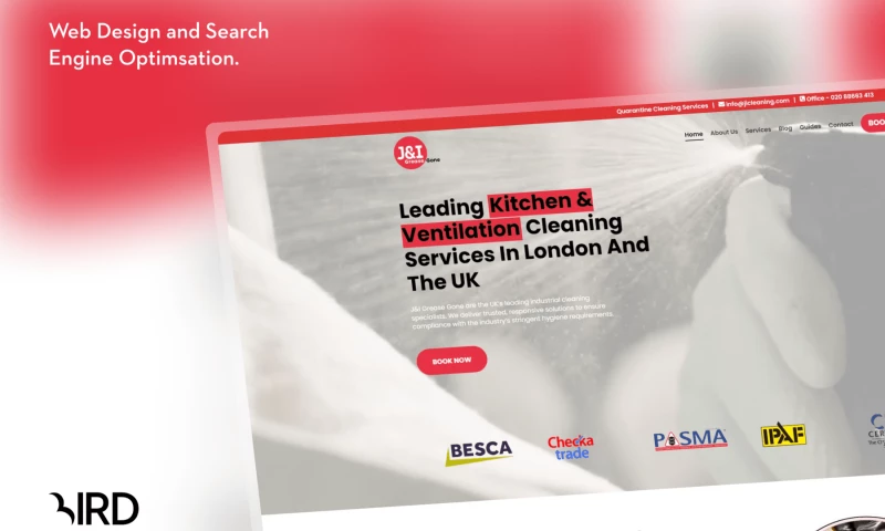 Bird Marketing - J&I Grease Gone Web Design and Search Engine Optimsation