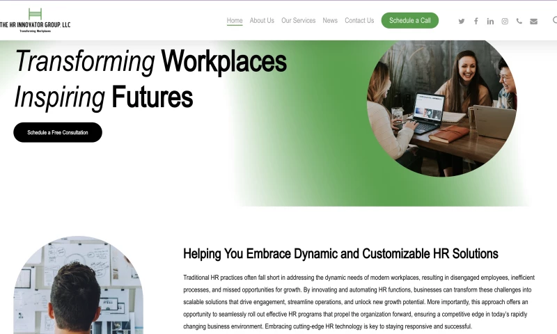 The HR Innovator Group Website Project