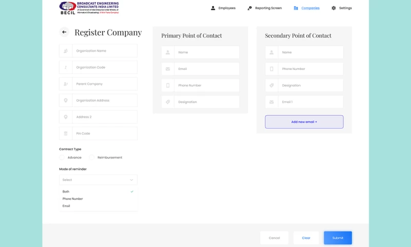 Quantamise Code - BECIL - Finance Management System