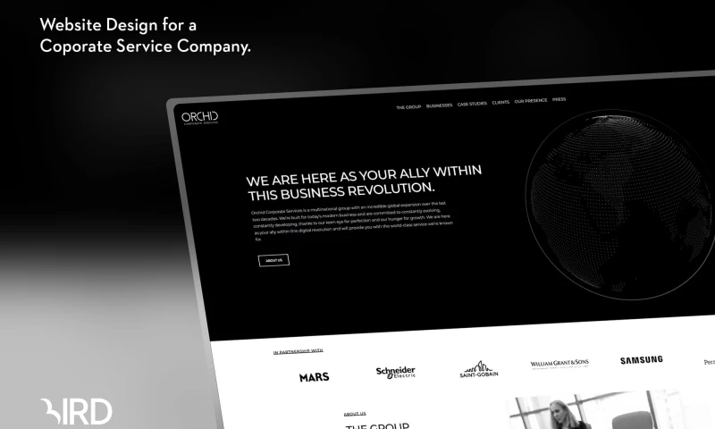 Orchid Corporate Services Website Design & Development