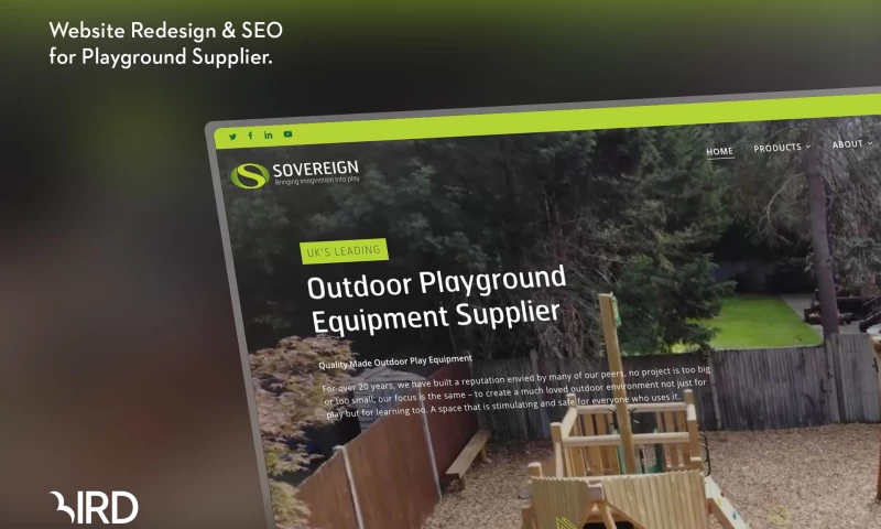 Sovereign Play Equipment Website Design, Search Engine Optimisation & Pay Per Click Ads