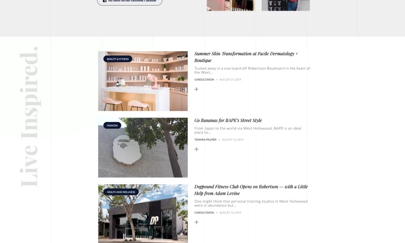 FRW Studios - West Holywood Website