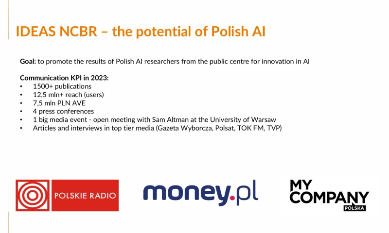 IDEAS NCBR the potential of Polish AI