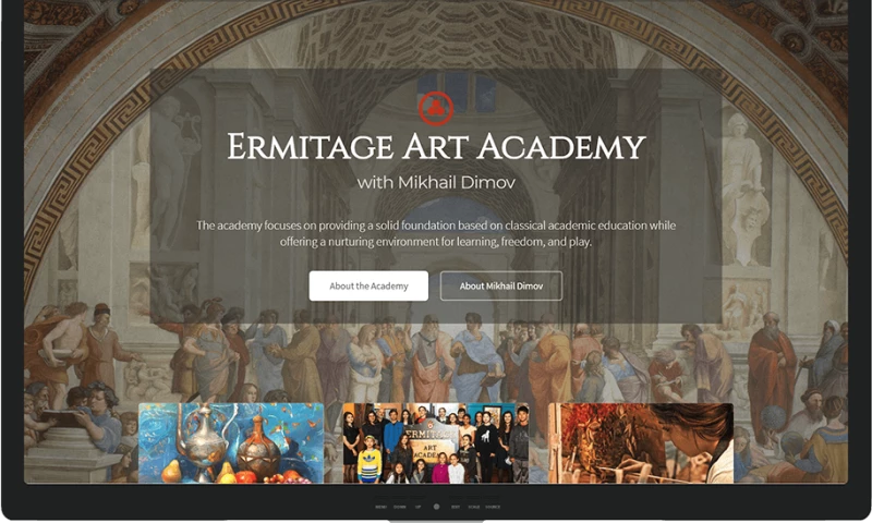 Mr. Website Designer - Ermitage Art Academy