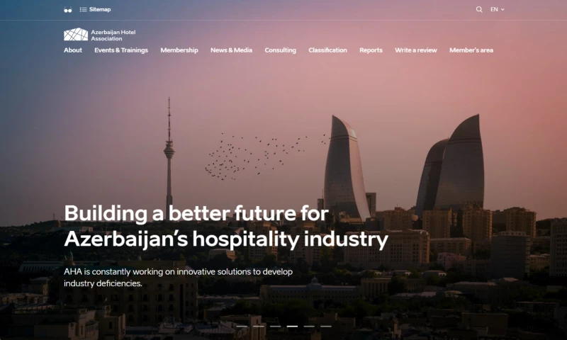 Advance.az - Website Development for Azerbaijan Hotel Association