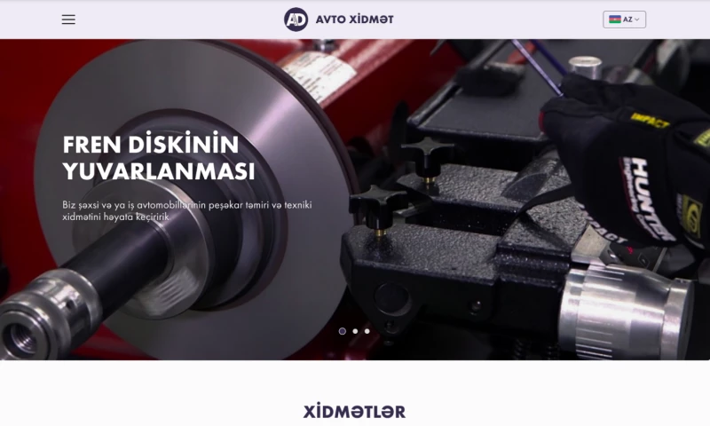 Advance.az - Web Design for Auto Service