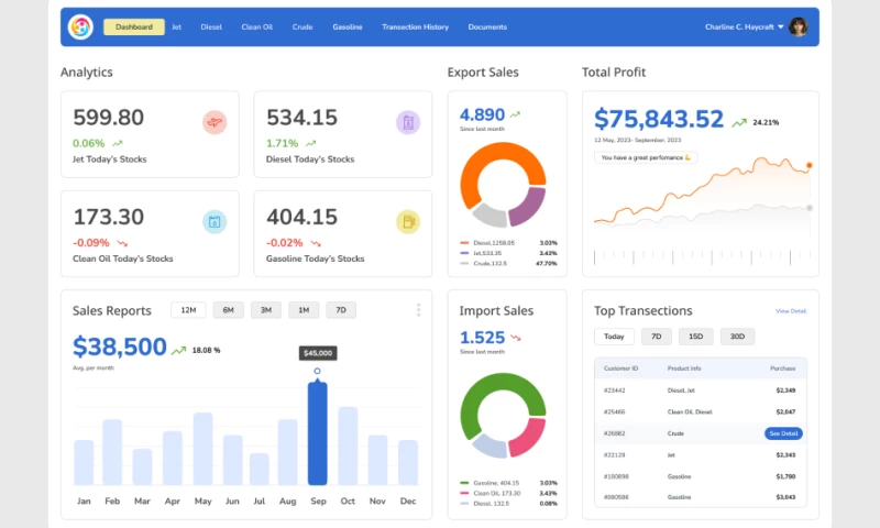Power BI Solution for a Geneva Based Trading & Shipping Firm