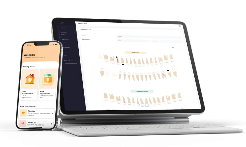 Nordit - Dentelli mobile application and ERP for a dental clinic