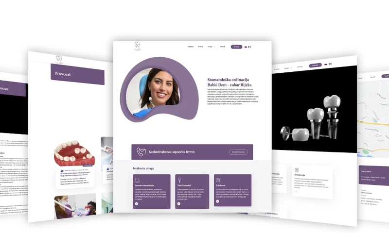 Nordit - Web development for dental clinic Tina Babić