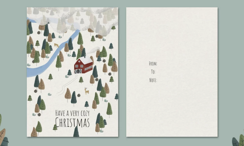 Studio NORDEN - Cozy Christmas Card | 12 Days of Christmas Designs