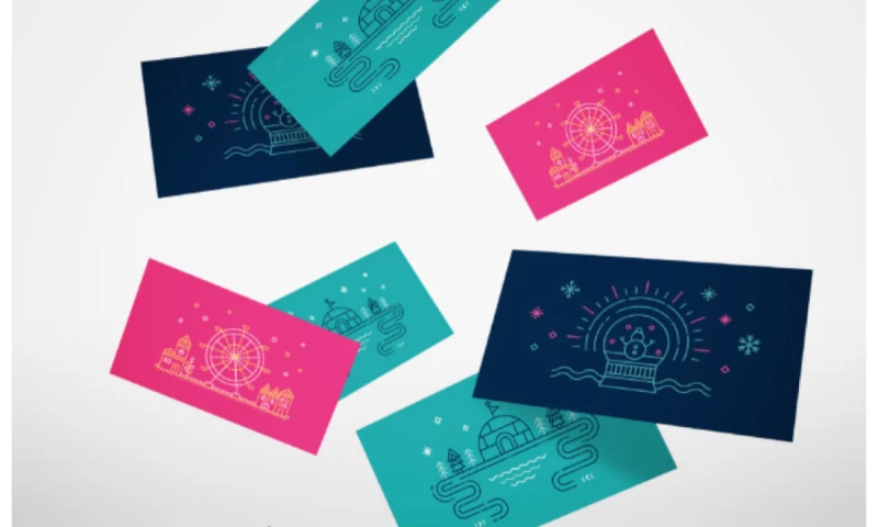 Holiday Greeting Card: Snow Village