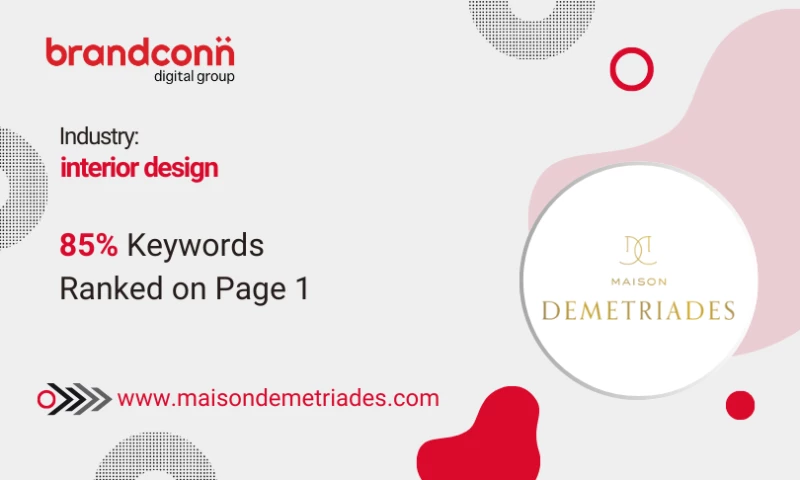 Maison Demetriades - 85% Keywords Ranked on Page 1