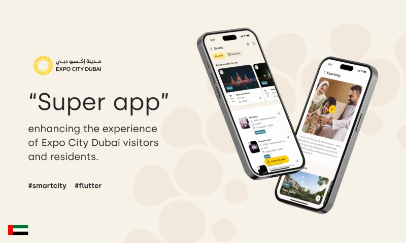 Expo City Dubai - flutter-based super mobile app for a smart city