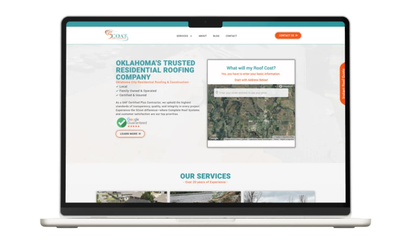 5 Coat Roofing & Construction Website & SEO