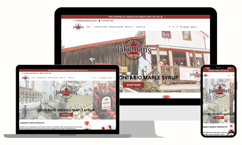 eCommerce Today - JAKEMANSMAPLESYRUP.COM