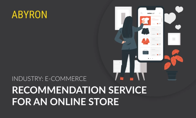 Recommendation service for an online store