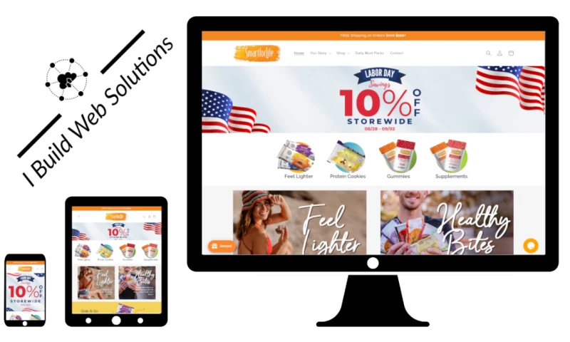 I Build Web Solutions - Smart for Life Ecommerce Website