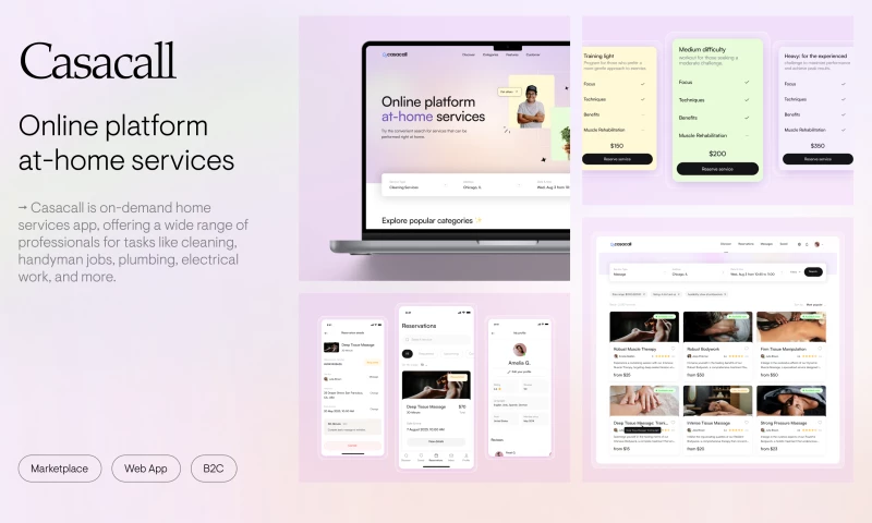 Rasa Design Team - Casacall – Online Platform at-home Services