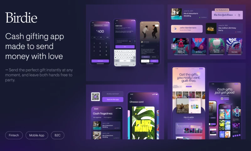 Rasa Design Team - Birdie – FinTech Cash Gifting App