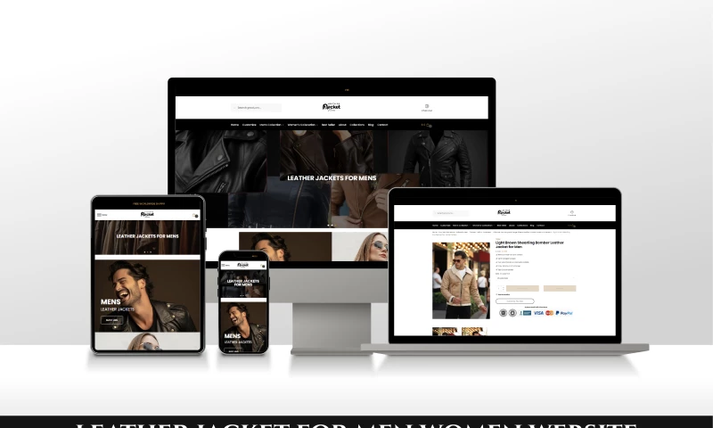 Digital Elliptical - Men's Leather Jackets