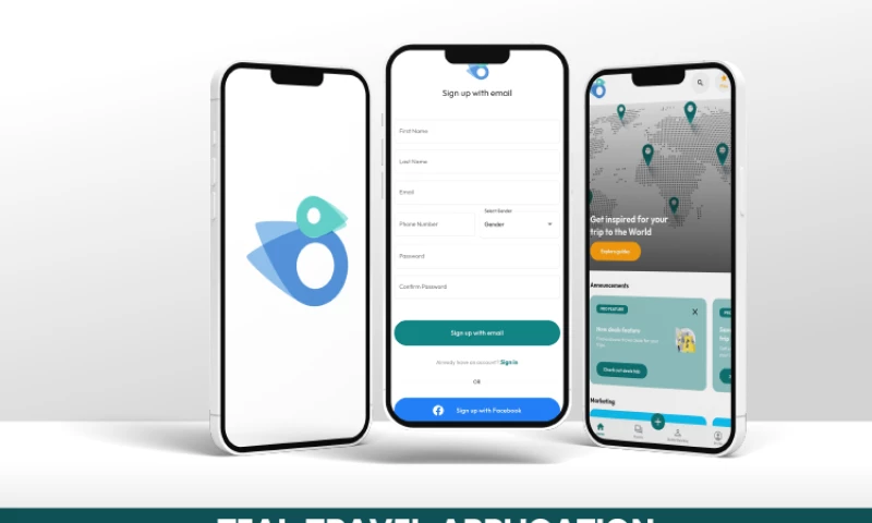 Digital Elliptical - Teal Travel App