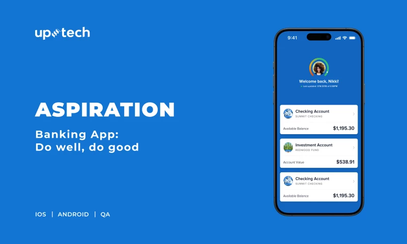Uptech - Aspiration - mobile banking app