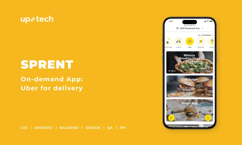 Uptech - Sprent - on-demand delivery app