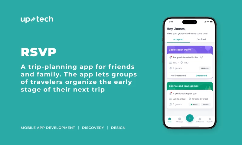 Uptech - RSVP - trip planning app