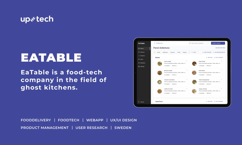 Uptech - Ghost Kitchen app development