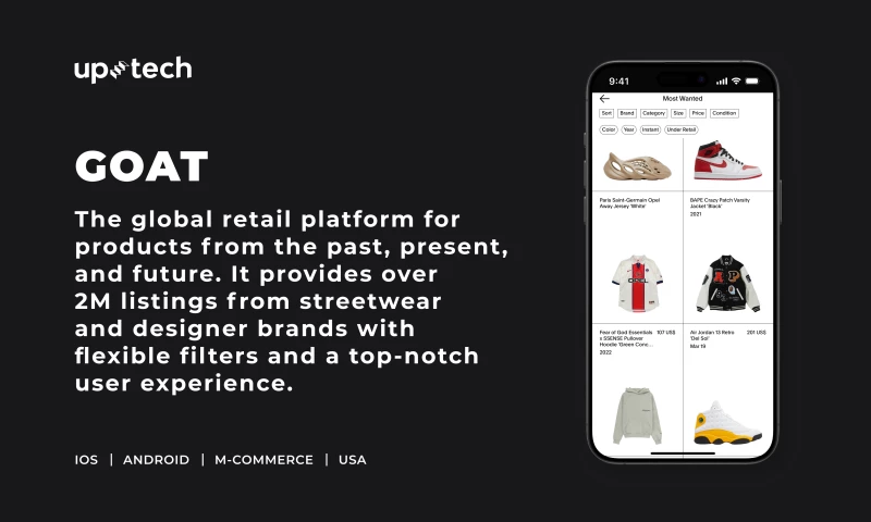Uptech - GOAT - e-commerce app development