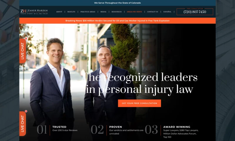 Zaner Harden Law | WordPress