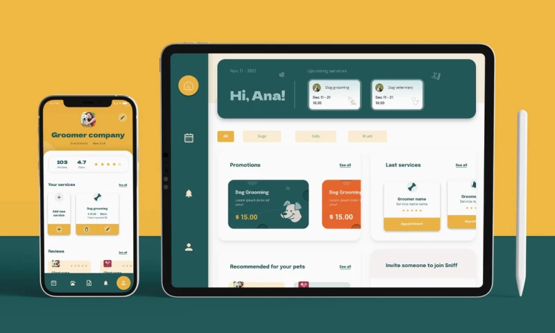 A la Mode Caninne - Mobile app Development Partner Pet Grooming