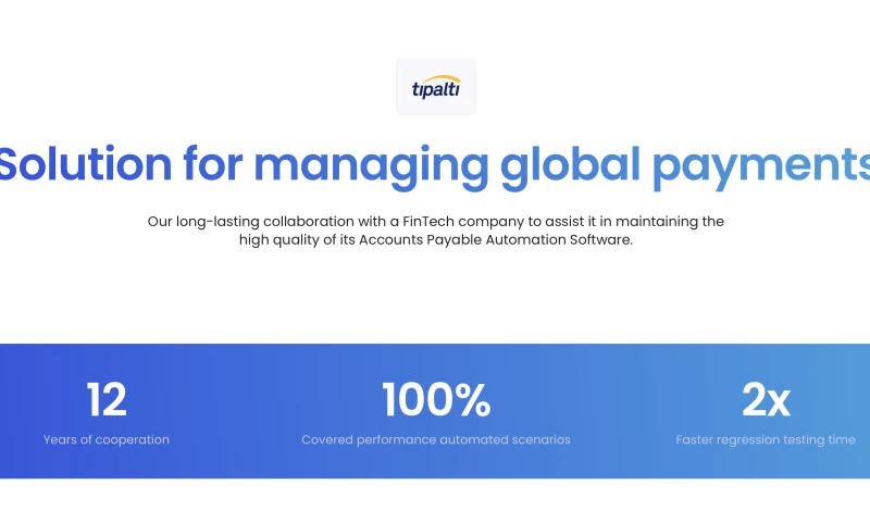 Solution for managing global payments