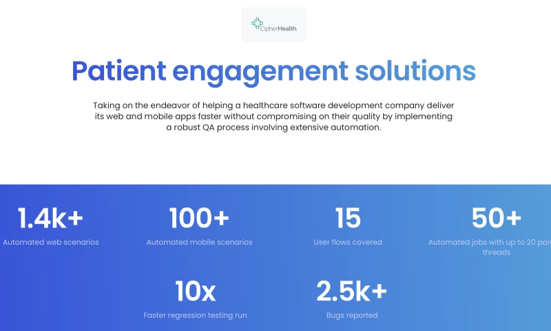 Patient engagement solutions