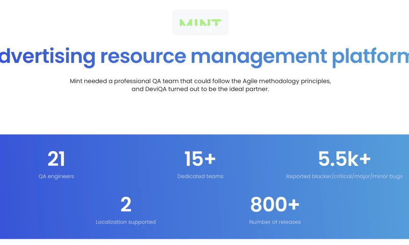 DeviQA - Advertising resource management platform