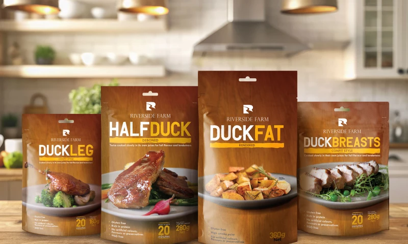 Riverside Farm Duck Brand & Packaging