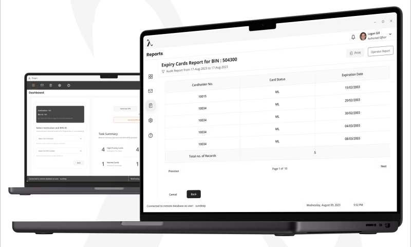 Debit Card PIN Generation and Embossing System
