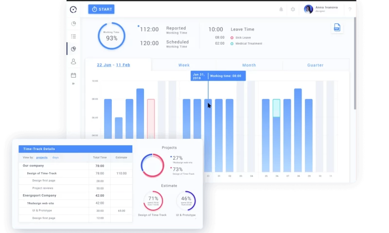 Yojji - Time Track System