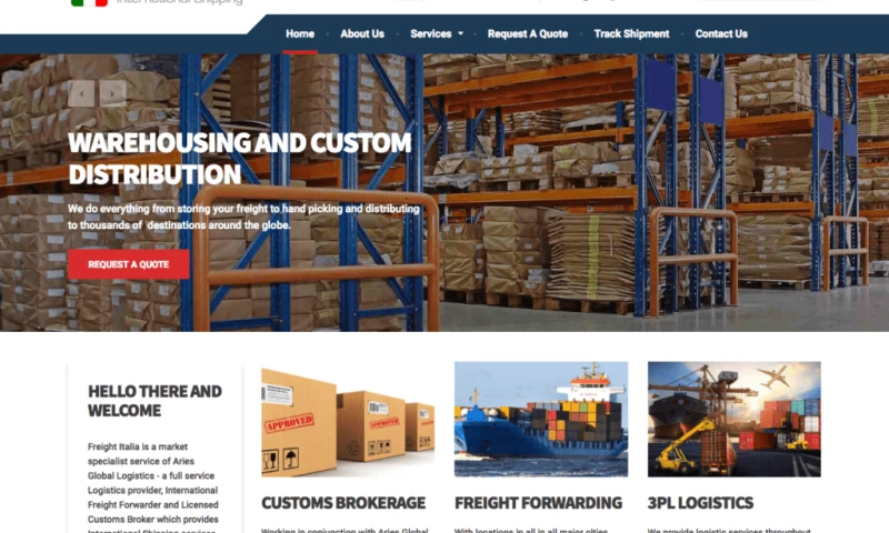 TunedUp Media - Freight Italia Website