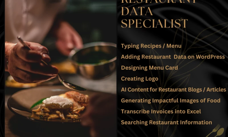 iARAtech Solutions - Restaurant Data Specialist_WordPress/Typing/Research