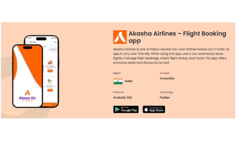 Technoyuga Soft - Akasha Airlines Flight Booking app