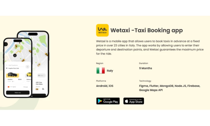 Taxi Booking app