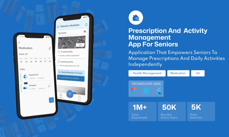 Prescription and Activity Management App for Senio