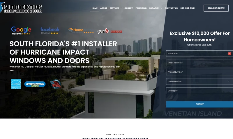 Shutter Brothers Impact Windows & Doors