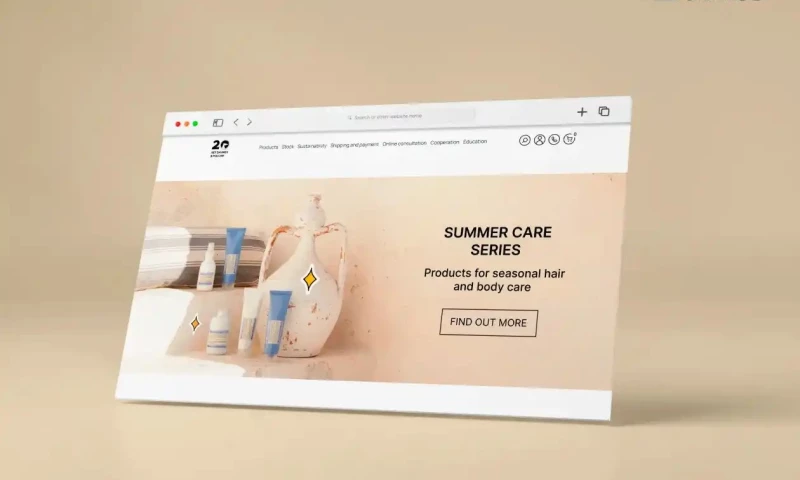 Daccel - Maintenance of the Davines website